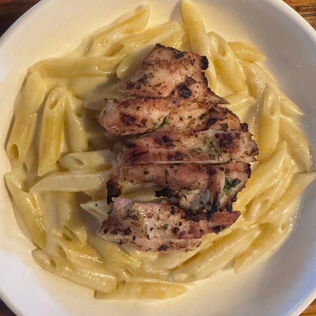 Kid's Chicken Alfredo Penne.
