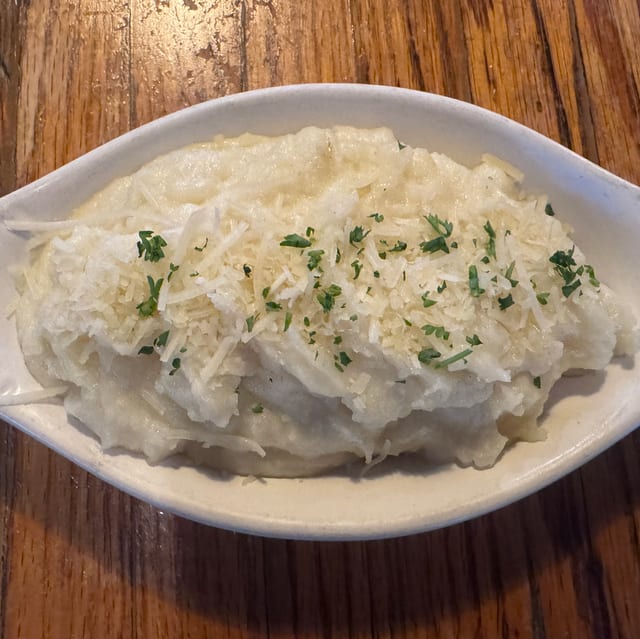 Garlic Whipped Potatoes.