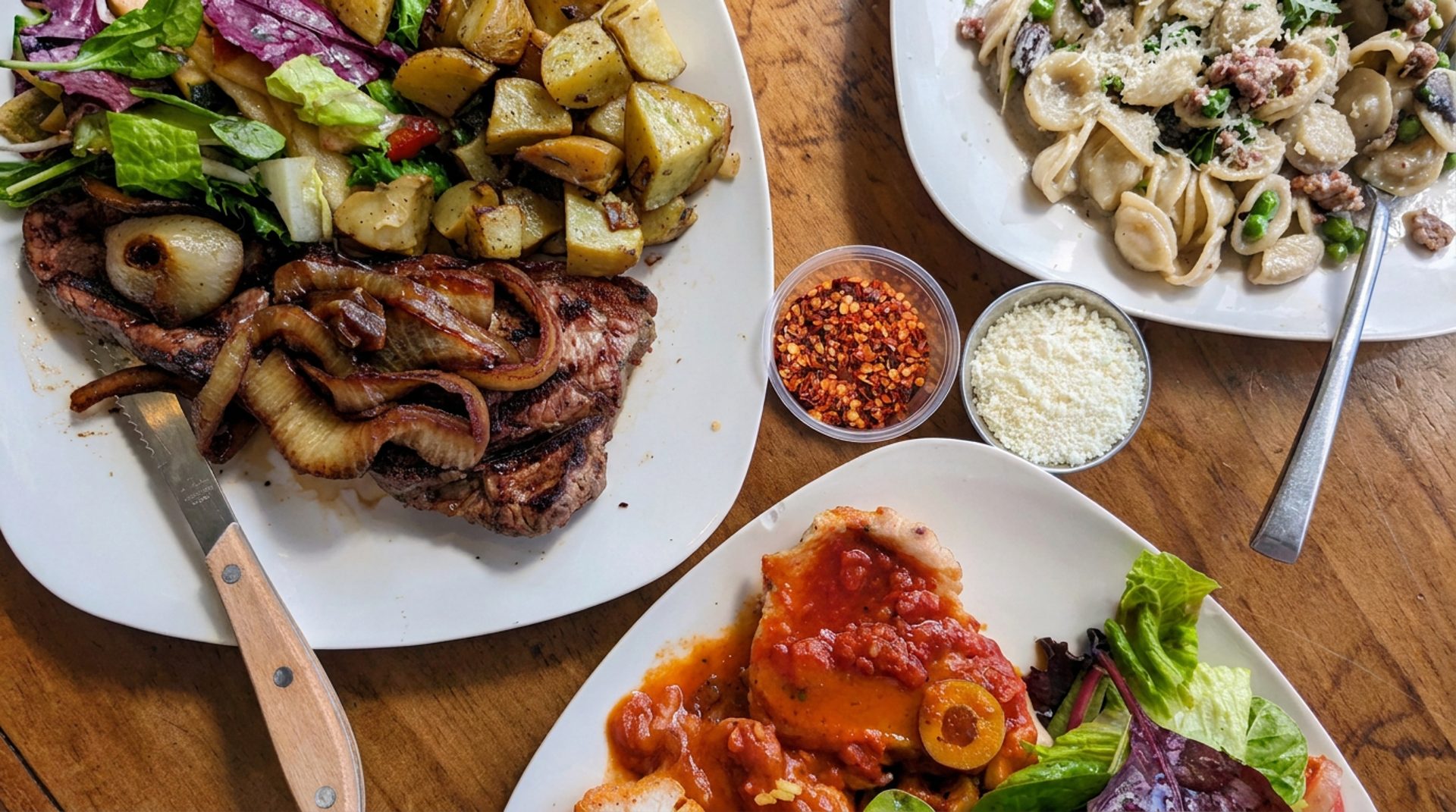 Family style menu available