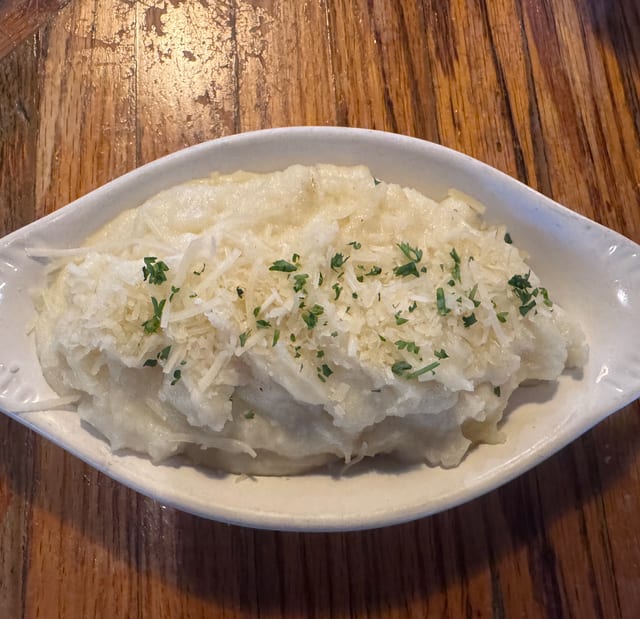 Garlic Whipped Potatoes.