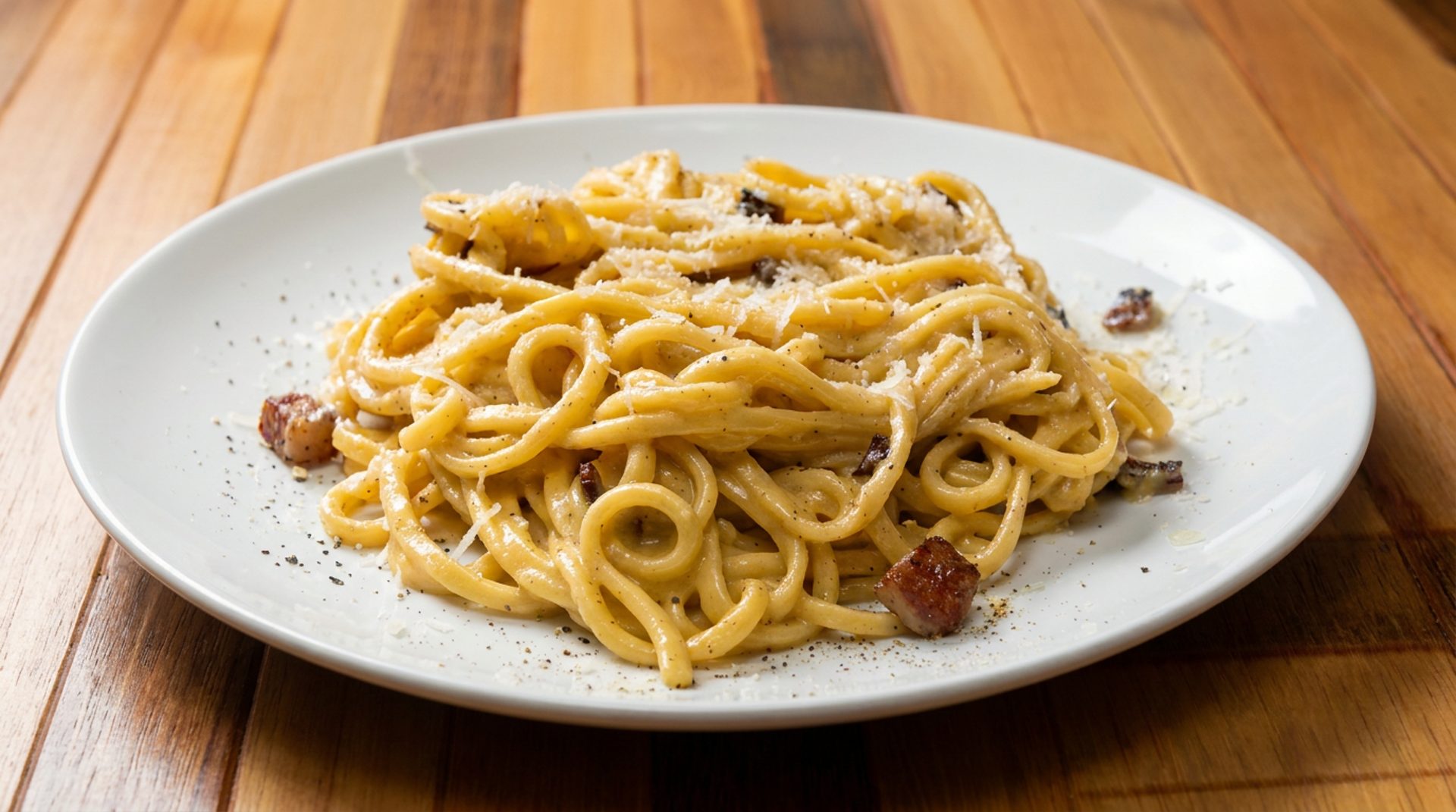 Carbonara and arancini