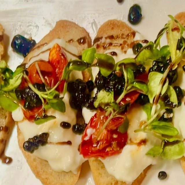 Caprese Burrata Crostini's.
