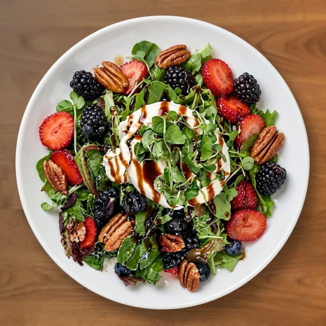 1/2 - Berries & Burrata.